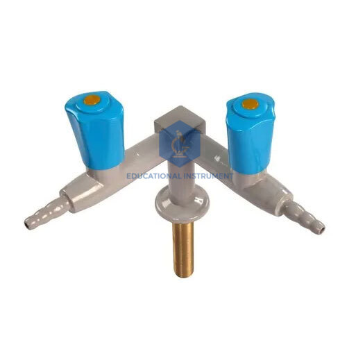 Gas Tap, Euro, 2 Way 90°, for Pharma & Lab